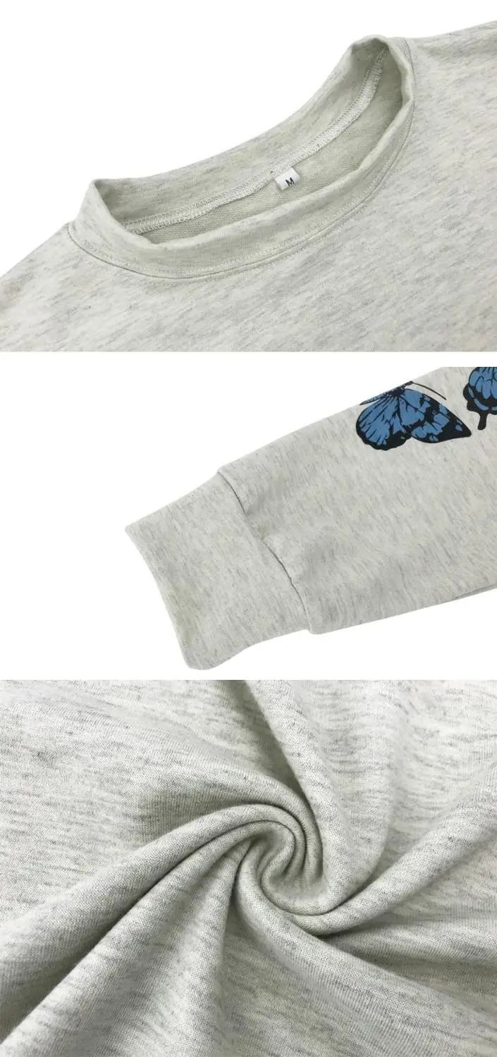 

Fall Winter 2020 Casual Women Clothing Loose Print Sweatshirts O-Neck Long Sleeve Top Female Fashion Street Women Pullovers New