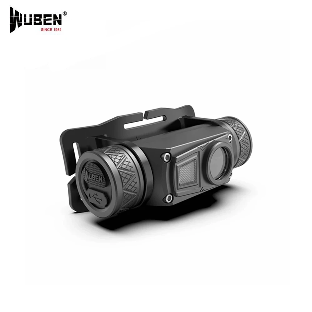 Головной фонарь WUBEN H1 P9 светодиодный с зарядкой от USB макс. 1200 лм 125 м красный