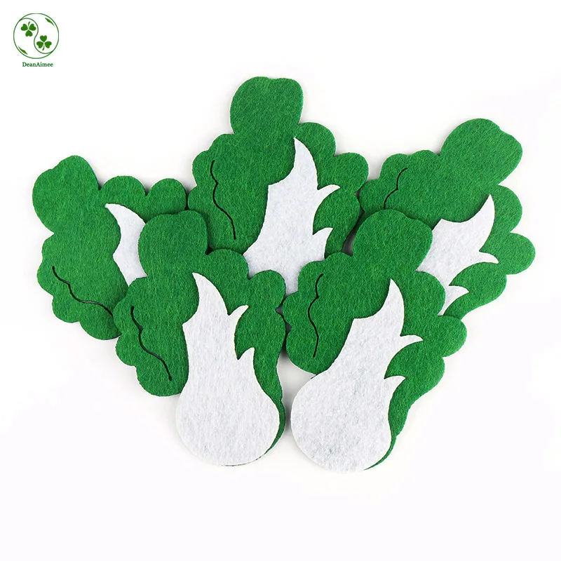 Нашивки из фетра с изображением капусты для самостоятельной сборки детских книг