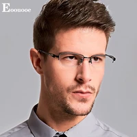men business opticas glasses 100 titanium half frame spectacles prescription reading myopia oculos eyewear eyeglasses