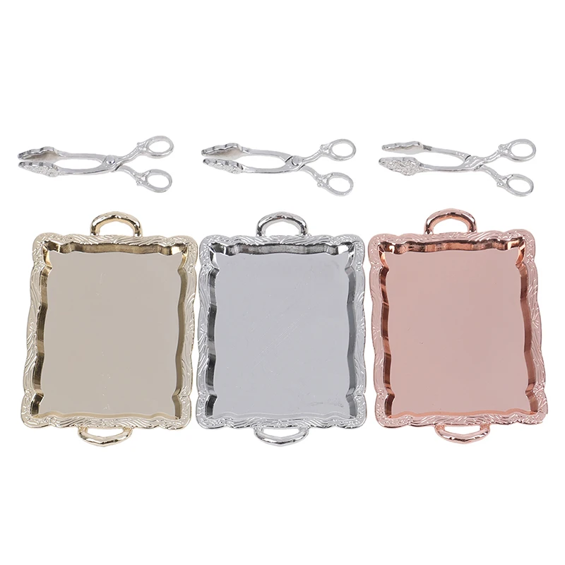 1:12 Dollhouse miniature accessories mini tray bread clip model toys
