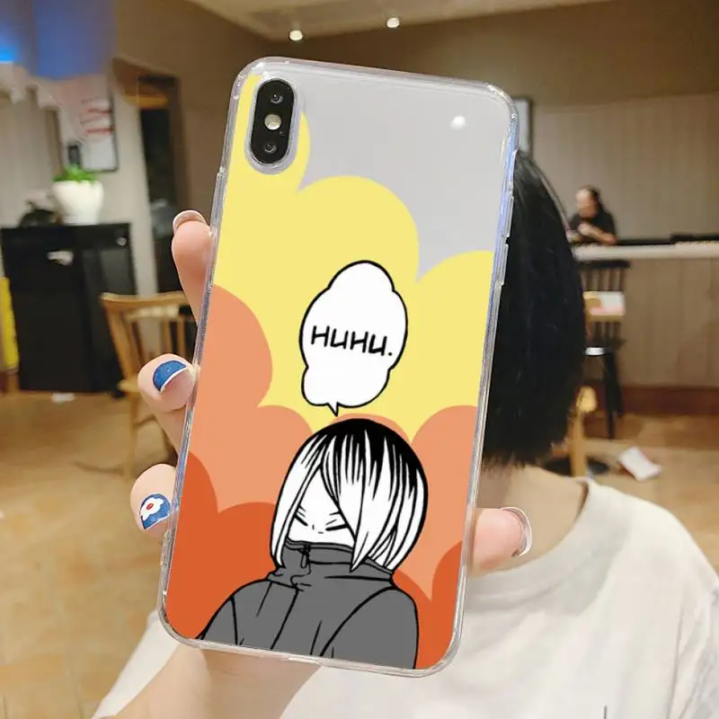 

Kenma Kozume Of Haikyuu anime Phone Case Transparent soft For iphone 5 5s 5c se 6 6s 7 8 11 12 plus mini x xs xr pro max