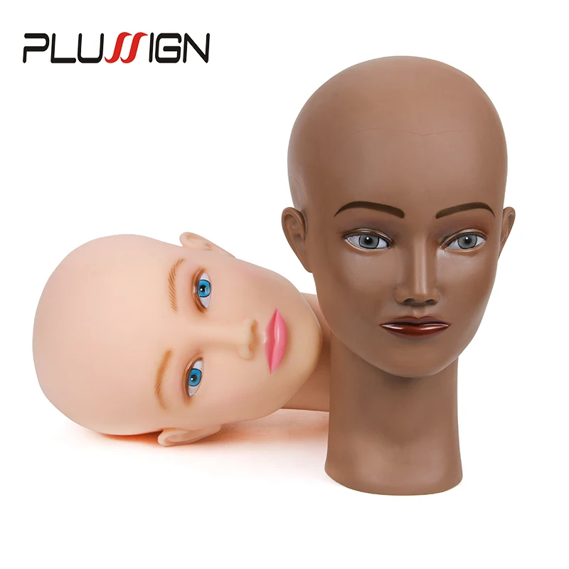 Plussign Cosmetology лысые головы манекена с зажимом для стола 2" резиновый манекен голова подставка для париков ювелирные изделия для шляп серьги макияж