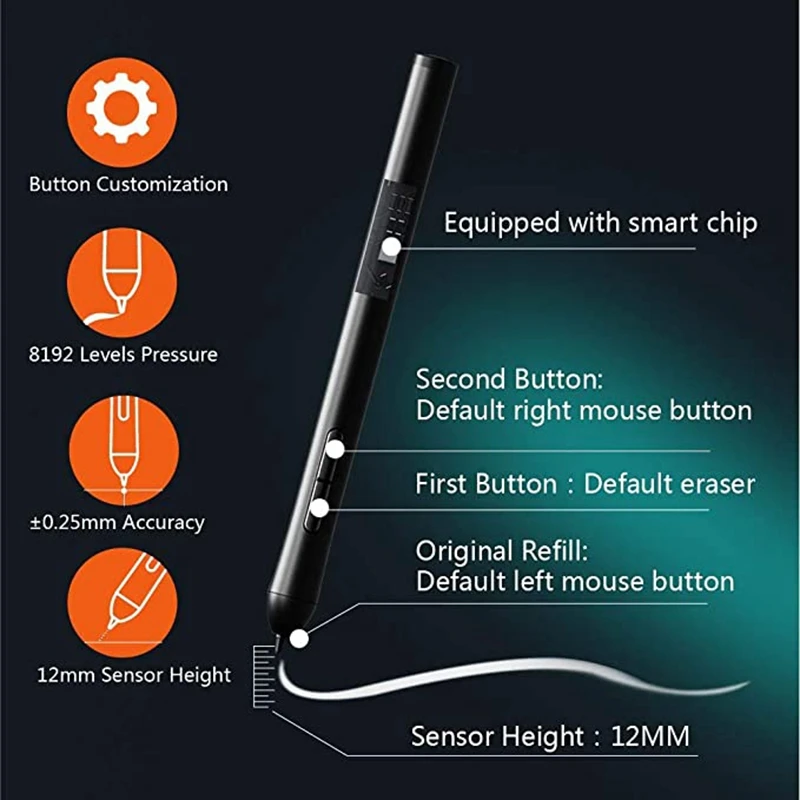 Ультратонкий цифровой планшет ie с 5 горячими клавишами лучший подарок для