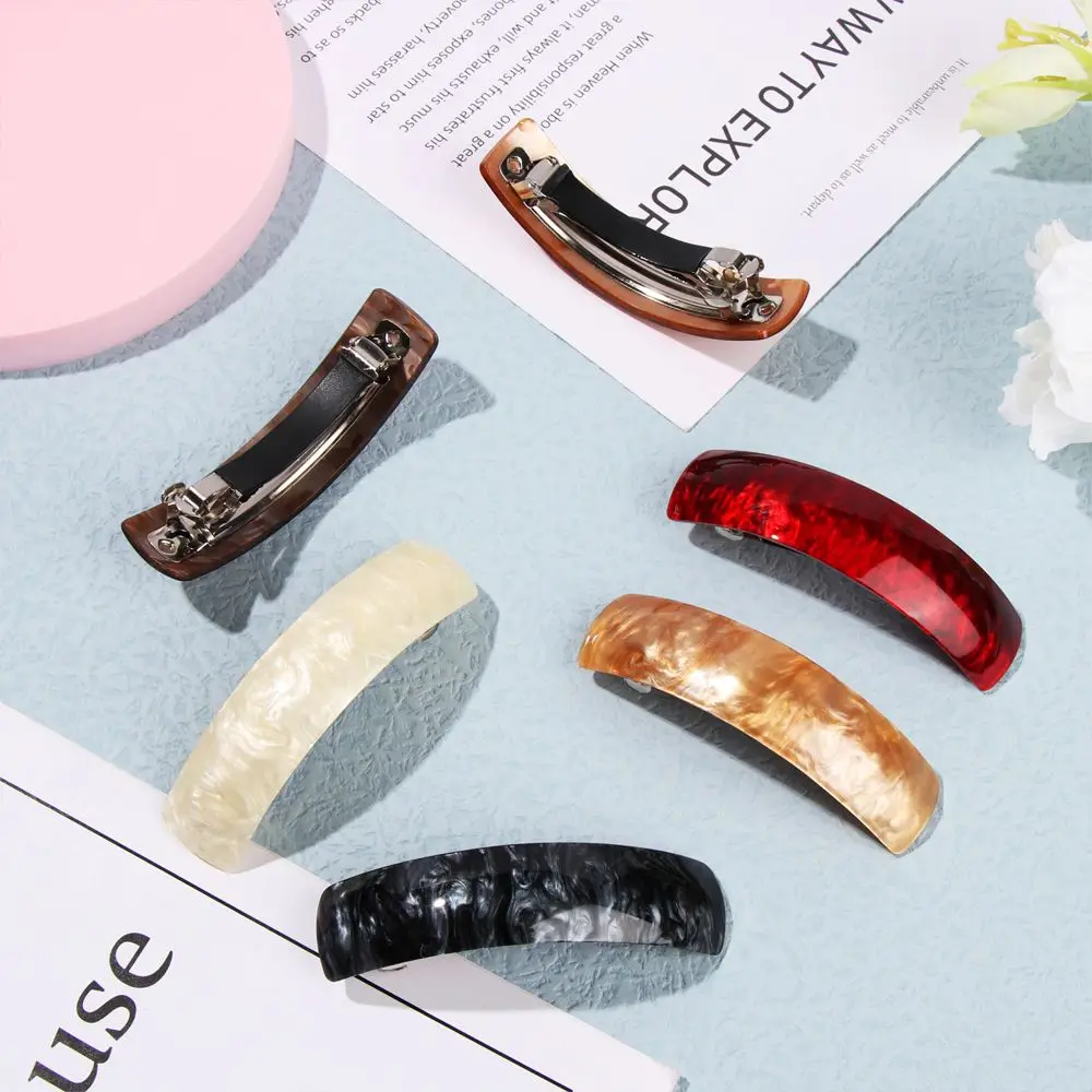 

Hairgrips Curved Automatic Ponytail Retro Hair Barrettes Hair Clips for Women