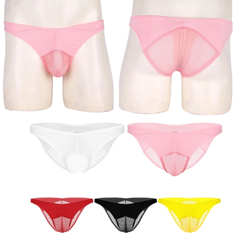 Для мужчин Трусики с низкой талией сексуальное женское белье гей стеллаж для