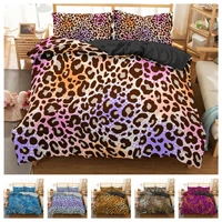2021 new pattern 3d digital leopard printing duvet cover set 1 quilt cover 12 pillowcases single twin double full queen king