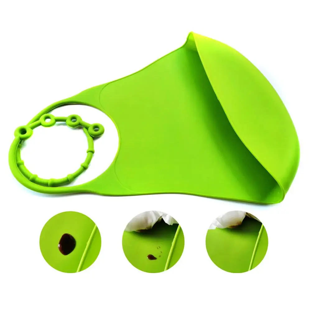 3 шт. непромокаемые силиконовые нагрудники для девочек и мальчиков|Фартуки| |