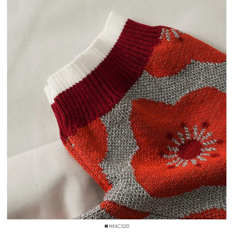 

Women Fashion Slim Bodycon Flowers Short Sleeve Knitted Blouse Lady Sweet Casual Outdoor Top Girls Elegant Daily Basic Shirt