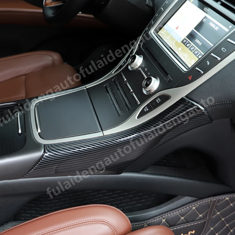 2 шт. для Lincoln MKX 2016-2019 ABS углеродное волокно внутренняя панель переключения