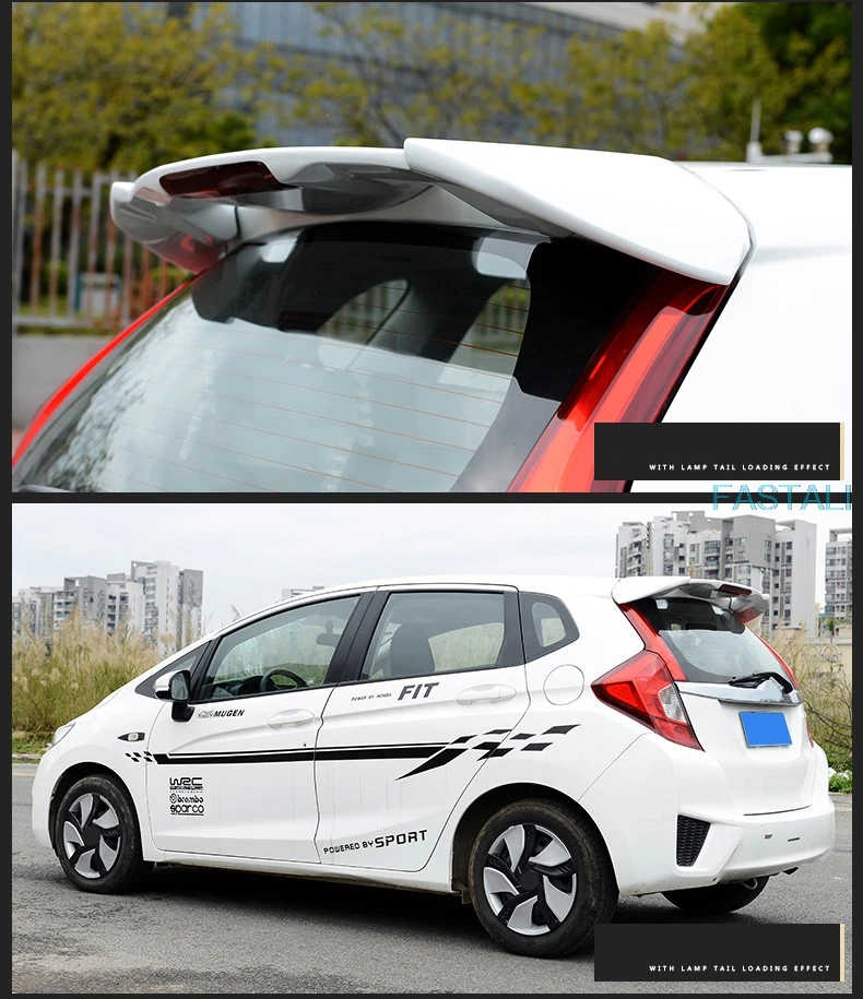 Для Honda FIT JAZZ 2014-2018 модификация заднего крыла автомобиля свободный пробойник