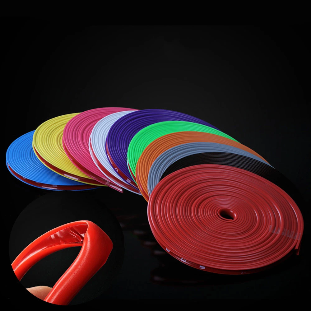 8 м автомобильные обода для колес декоративная лента Резиновая полоса