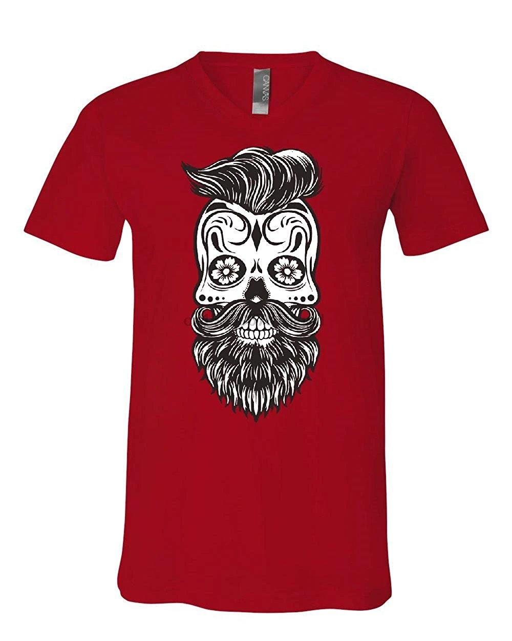 Хипстерская футболка с круглым вырезом и черепом из сахара | Женская одежда