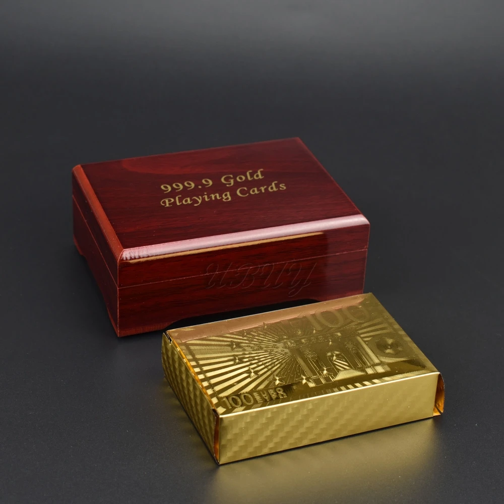 Водостойкие пластиковые карты золотого/серебряного цвета 100 500 евро дизайн