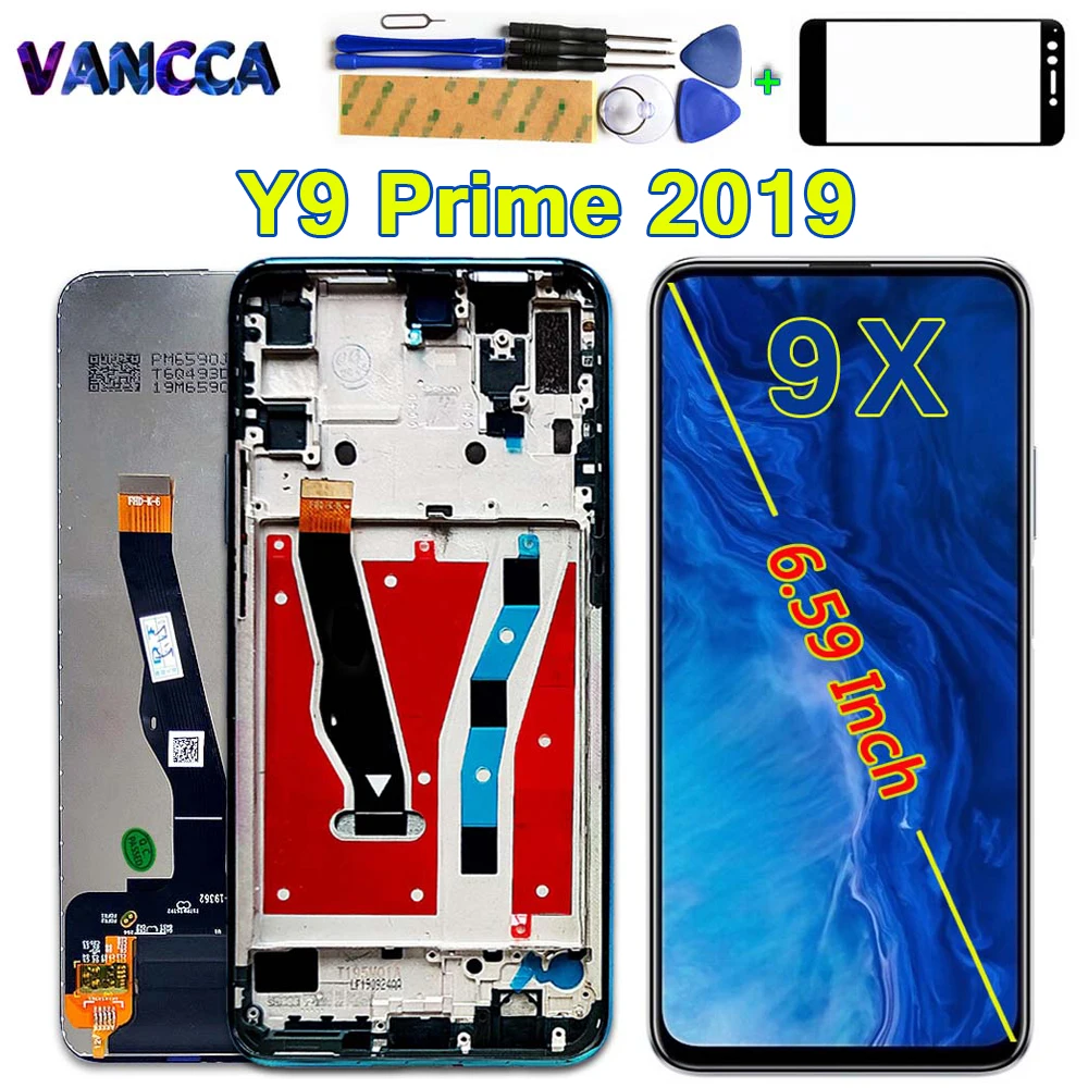 

Vancca LCD Display For Huawei P Smart Z STK-LX1 LCD Fro Y9 Prime 2019 LCD Digitizer Assembly Oleophobic Coating