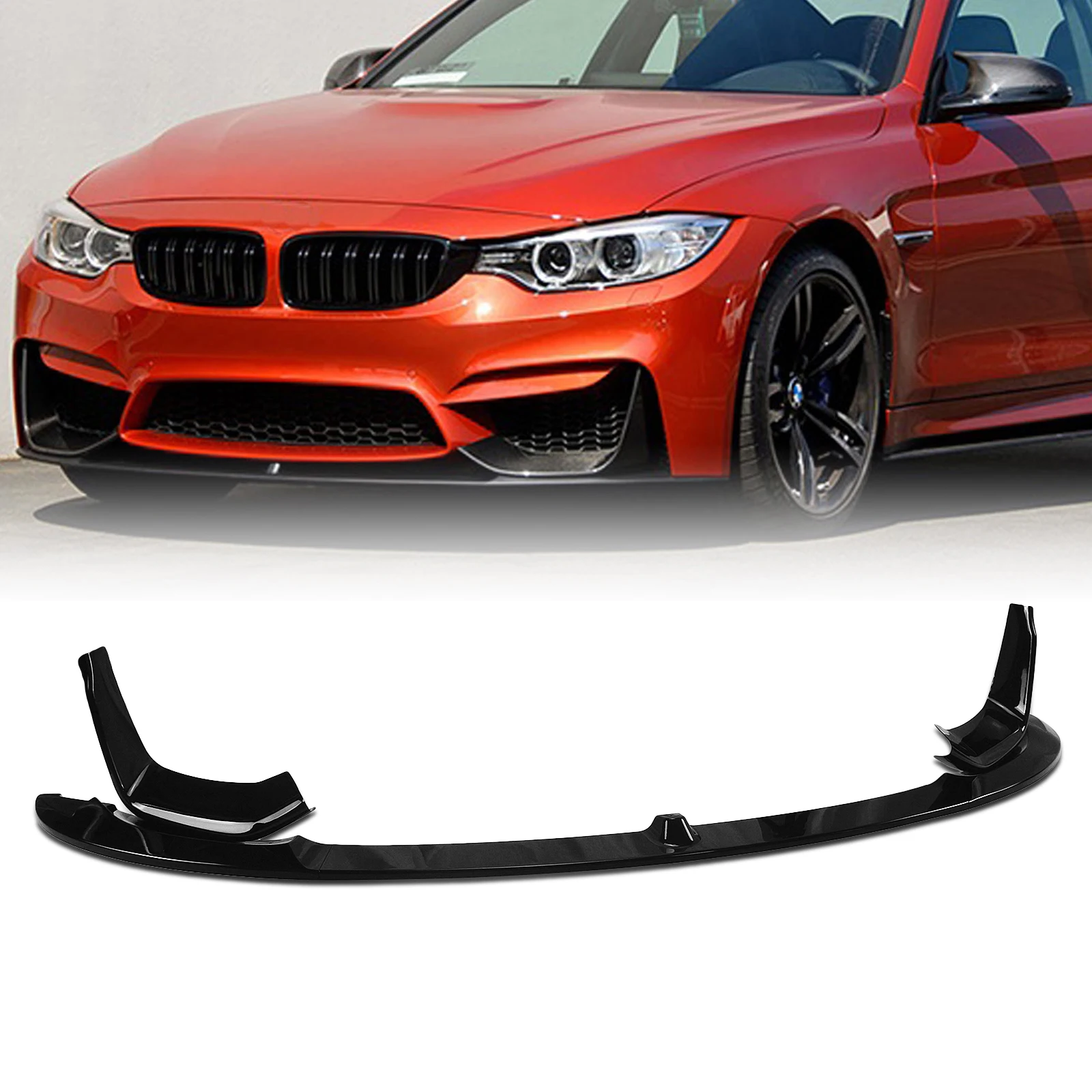 Комплект кузова автомобиля для BMW F80 M3 F83 M4 F82 2015-2020 глянцевый черный спойлер на