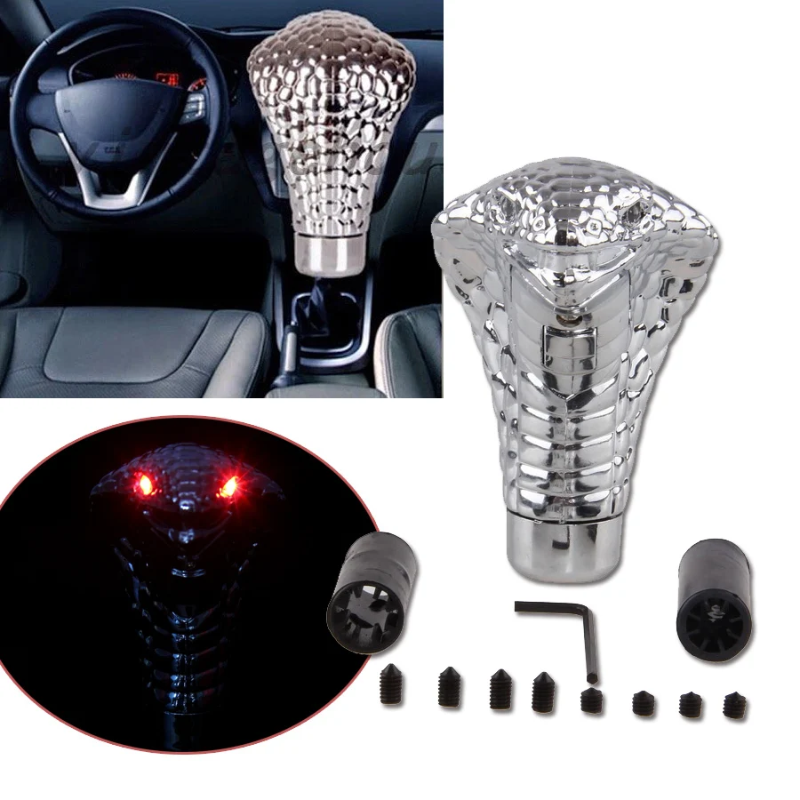 Универсальная крутая змеевидная ручка переключения передач POSSBAY с красными