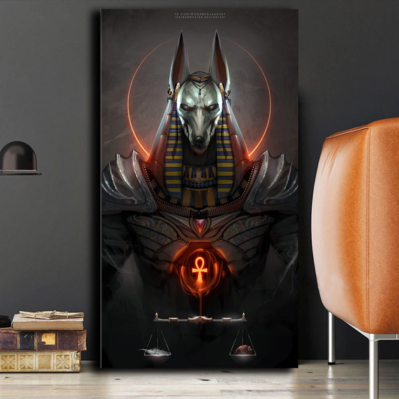 

Anubis Wall Art Posters Picture Room Decoration Vintage Minimalist Canvas Interior Paintings Aesthetic Room Decor Free Shipping