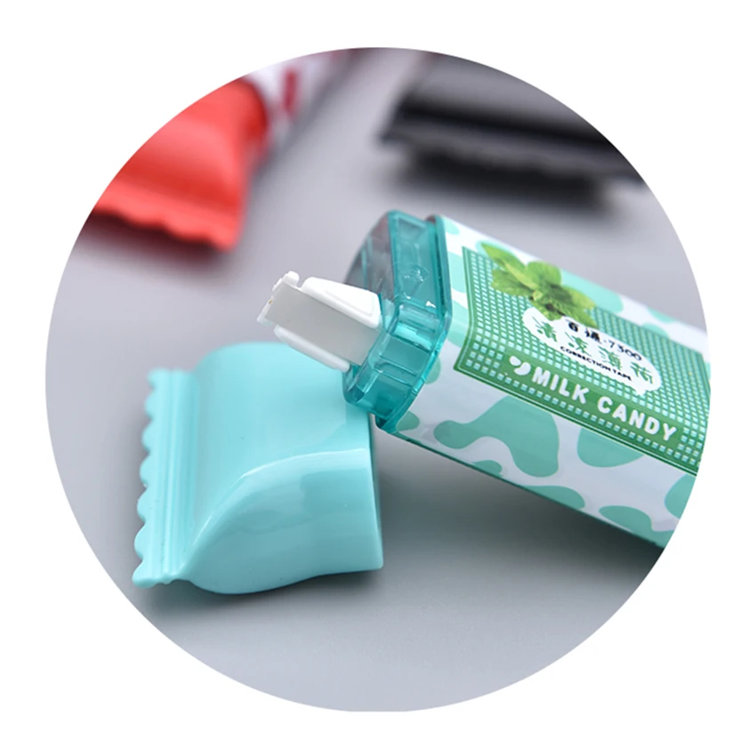 Привлекательного леденцового Форма Корректирующая лента студентов корректор