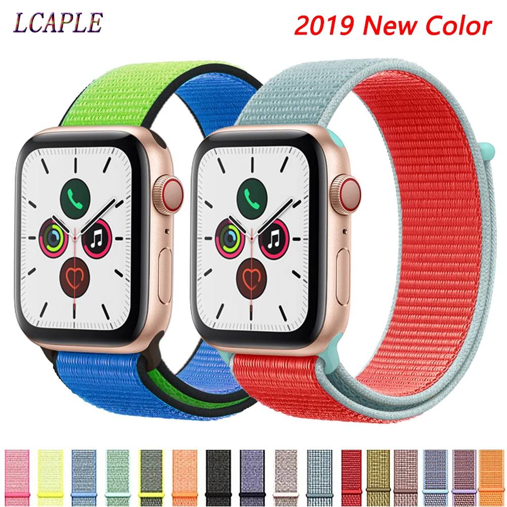Ремешок для apple watch 5 4 ремешок 44 мм 40 мм Correa 42 мм 38 мм iwatch 5 4 3 2 нейлоновый браслет pulseira ремешок для часов