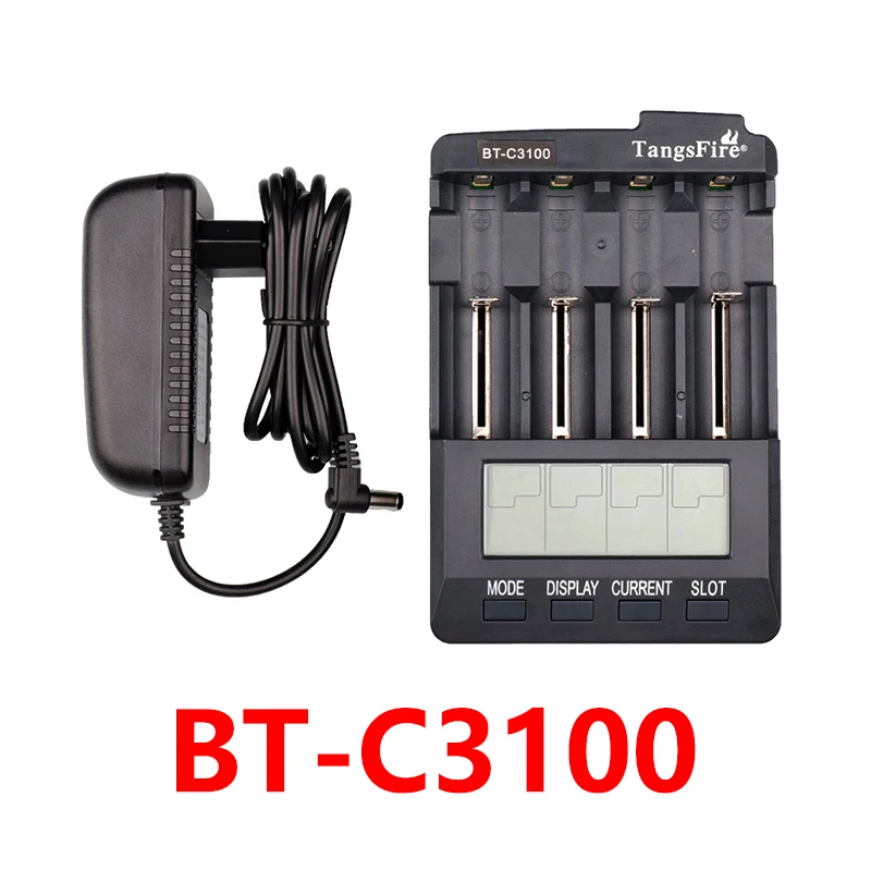 Tangsfire BT-C3100 V2.2 Battery Charger Rechargeable Batteries 16340,10440,14500,18500,18650,26650,26500