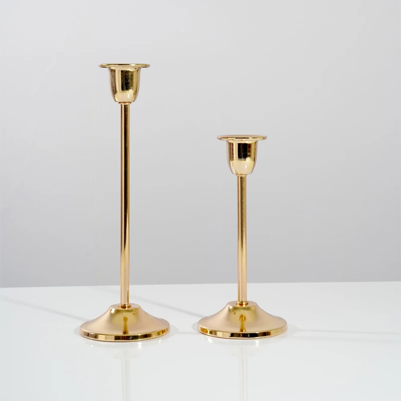 Простые моменты Классическая Бронзовая Свеча держатель свадебный подсвечник