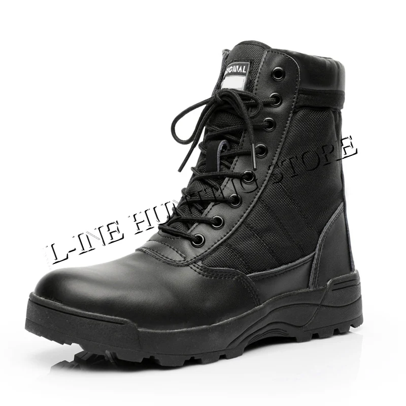 Tactical Boots Military Men's Desert Army Boots Hiking Training Waterproof Shoes Outdoor Combat Climbing Hunting Sport Shoes