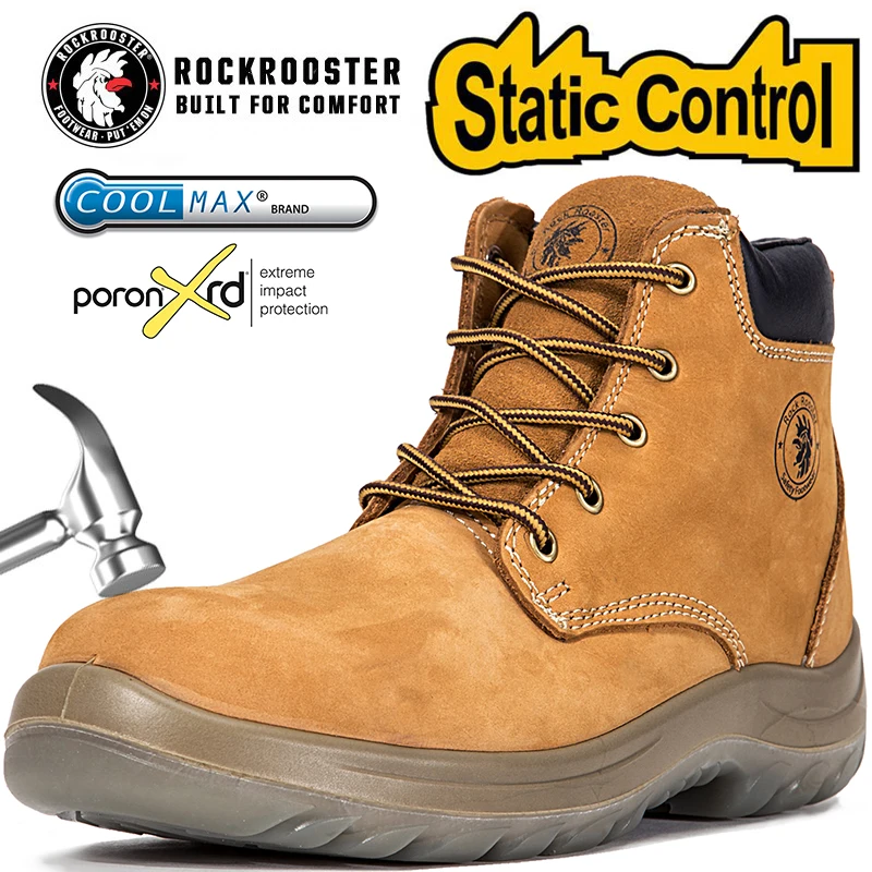 Мужская безопасная обувь со стальным носком рабочие ботинки дышащая