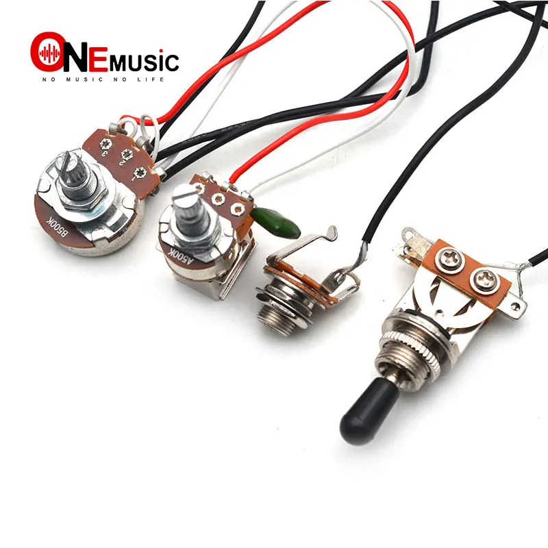 gitarre schalter kabelbaum prewired vt knob b500k große töpfe a500k push pull töpfe 3 weg kippschalter für elektrische gitarre fr