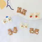 Новые забавные Акриловые 3D серьги-гвоздики на осень и зиму с изображением дерева медведя кролика для женщин и девушек 2021 серьги ювелирные изделия серьги бижутерия