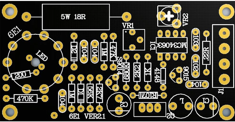 GHXAMP низкое напряжение 6E1 ламповый усилитель плата DC12V Замена EM81 флуоресцентный тюнинг индикаторный усилитель 6E1n привод
