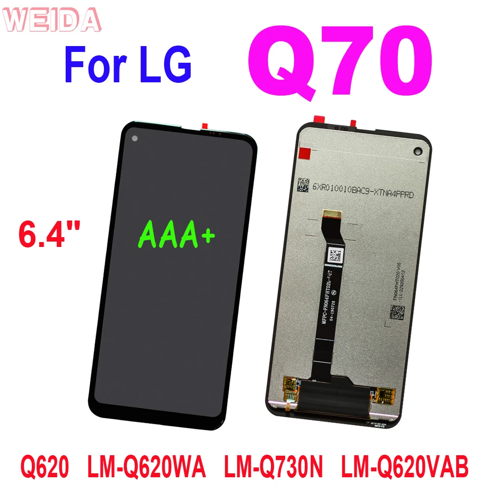 ЖК-дисплей в сборе для LG Q70, 100%, LM-Q620WA ЛМ-Q620VAB