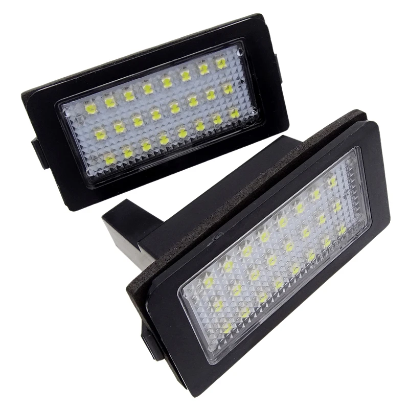 

1 Pair 12v 6000k Car Led Number Licence Plate Light White High Quality LED Lights For BMW E38 1995-2001 24 SMD