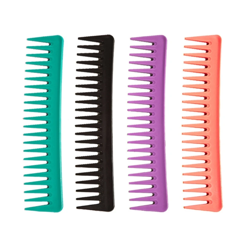 

Wide Tooth Hair Comb Anti Static Plastic Combs Curly Hair for Women Girls Smoothing Massaging Home Salon Use