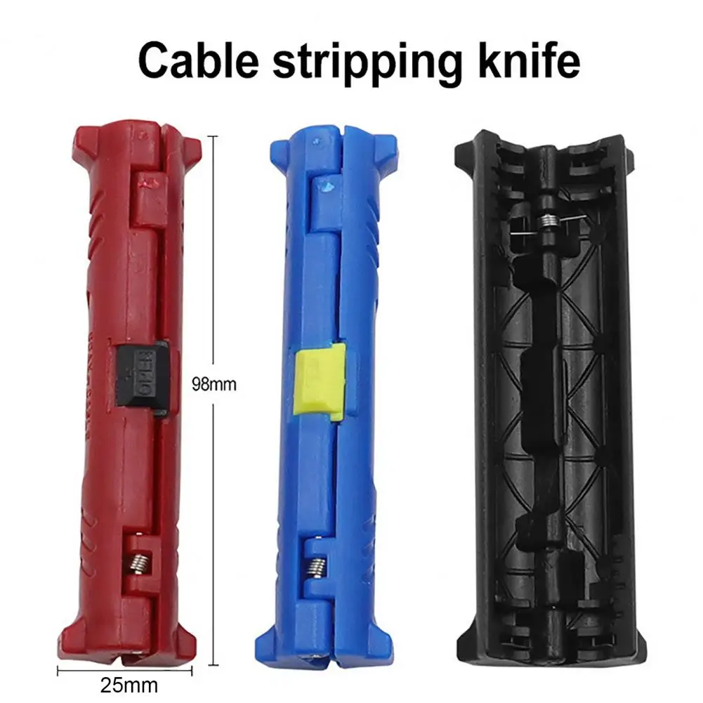 Wire Stripper Simple Structure Easy Operation Manual Multifunctional Hand-held Cable Stripping Tool for Network images - 6