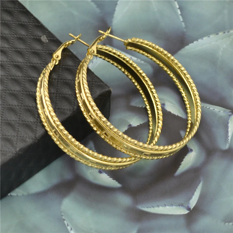 

Hoop earrings for women 2021 New Trend Big circle Shiny Rings Fashion jewelry Accessories Wholesale Fine Piercing Ladies earing