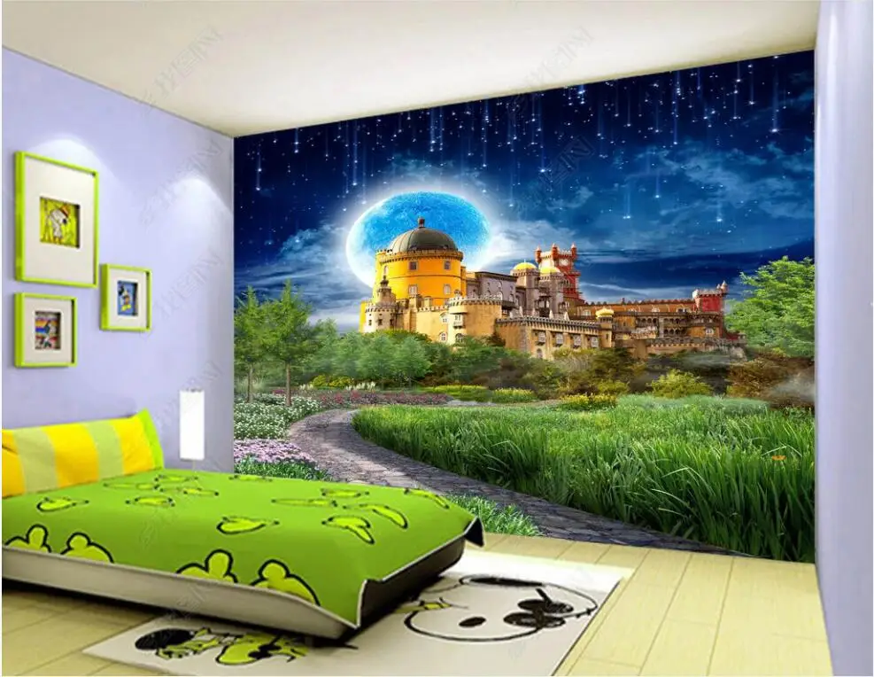 3d photo wallpaper custom mural Fantasy castle beautiful fairyland landscape painting room decor Wallpaper for walls in rolls