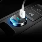 Автомобильное зарядное устройство с USB-портом и поддержкой быстрой мобильный телефон для Lada Granta, Kalina, Priora, Hyundai Solaris, Tucson 2016, I30, IX35, I20, Accent, Santa