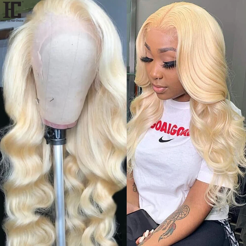 

613 Lace Front Wig Brazilian Body Wave Blonde 13x4 Lace Frontal Wig Pre Plucked Transparent 613 Lace Front Human Hair Wigs 150%