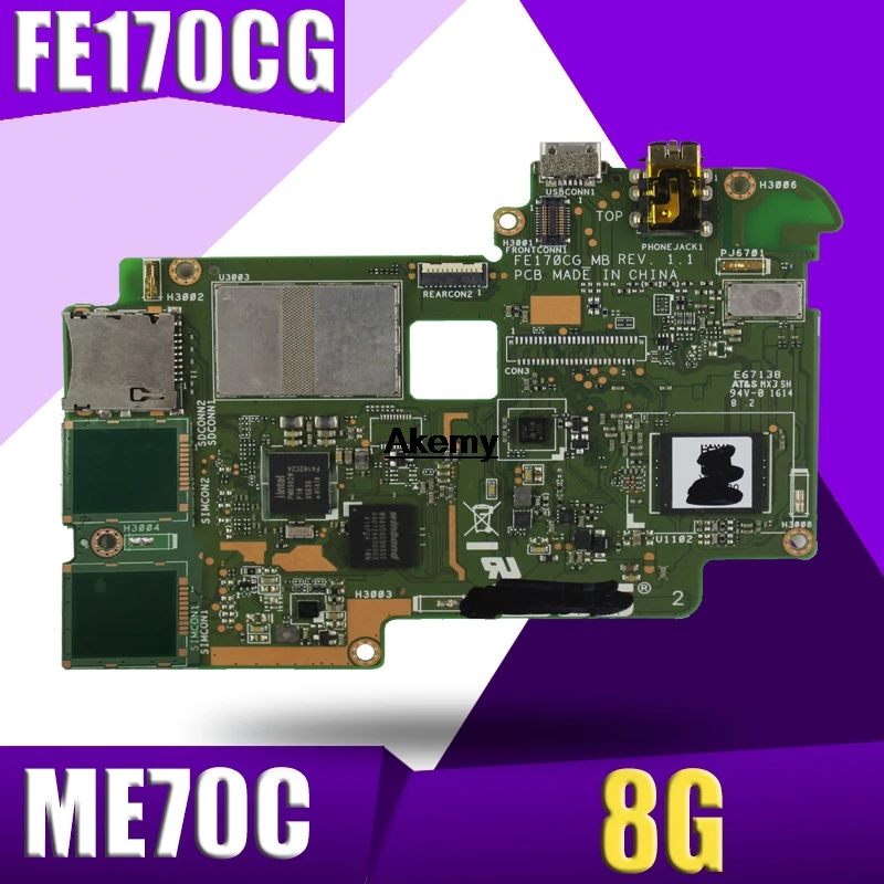 Материнская плата планшетных ПК XinKaidi FE170CG для ASUS ME70C тест оригинальная материнская плата 8G