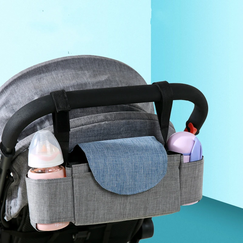 

Baby Stroller Bag Organizer Pram Mummy Diaper Travel Hanging Bag Hook Carriage Waterproof Large Capacity Stroller Accessories