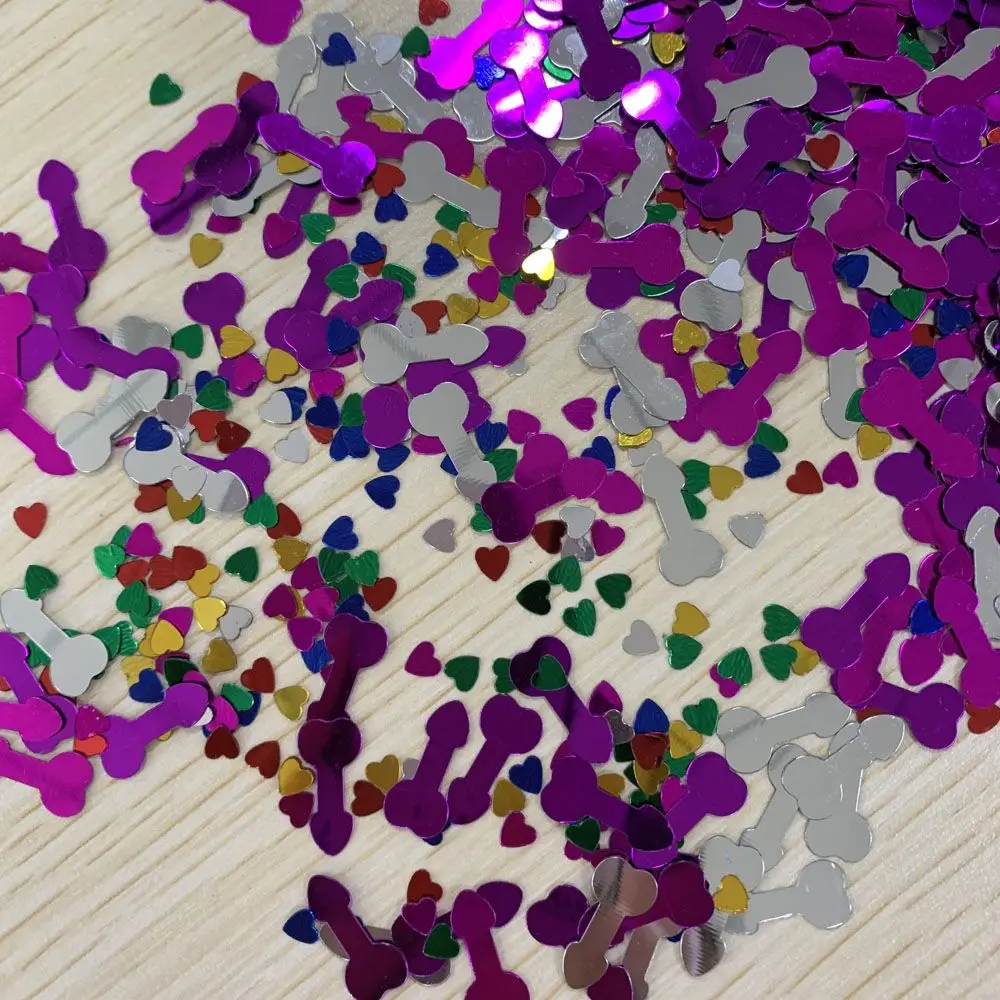 2 упаковки яркие свадебные принадлежности с блестками вечерние конфетти блестки