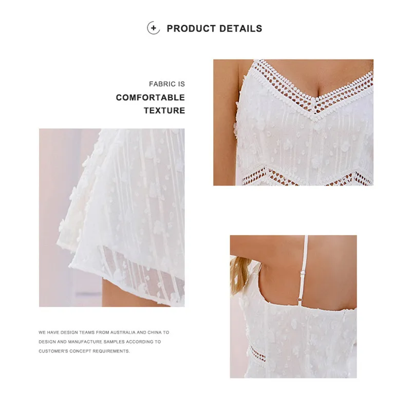 

Sling Dress For Women 2021 Summer New Fashion Sexy Solid Color V-neck Lace Slim Dresses Female LR1165