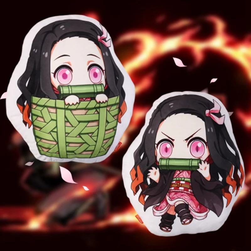 Аниме Demon Slayer Kimetsu no Yaiba Kamado Nezuko Косплей Кукла Плюшевая Мягкая Подушка игрушка подарок новинка