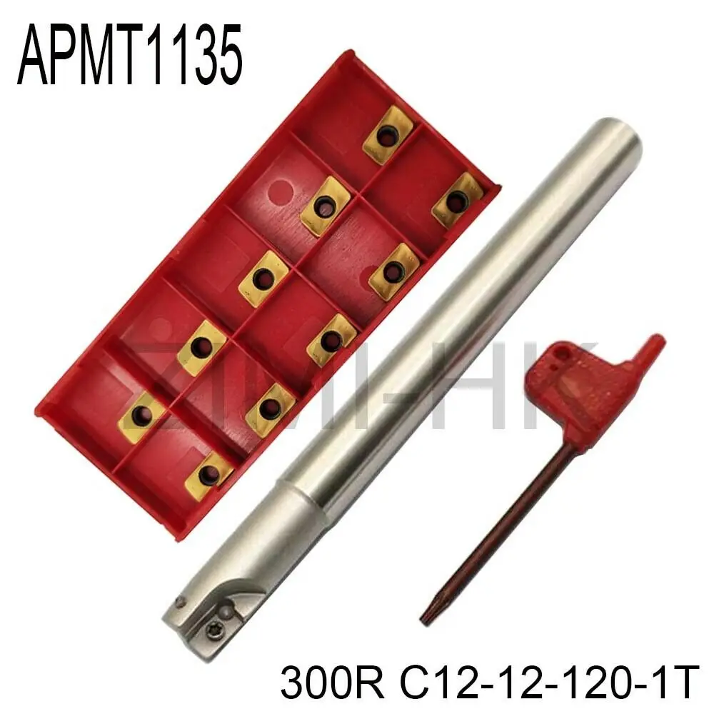 

BAP 300R C12-12-120 индексируемый фреза держатель инструмента + 10 шт. APMT1135 вставки