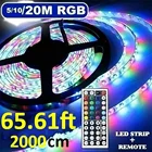 SMD 3528 Светодиодный ленточный светильник DC 12 В RGB гибкая лента LED Декор лампа диод с пультом дистанционного управления 1 м 3 м 5 м 10 м 20 м для дома автомобиля