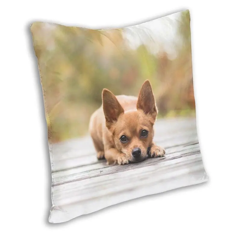 Чихуахуа подушка в виде собаки Чехол украшения животный принт диванные подушки