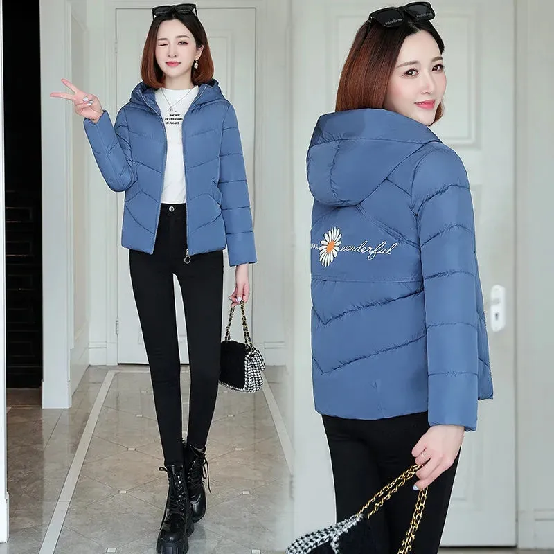 Winter Coat 2021 New Women's Jacket Hooded Jacket Female Down Cotton Jacket Thick Warm Parker Short Coat Loose Casual Jacket
