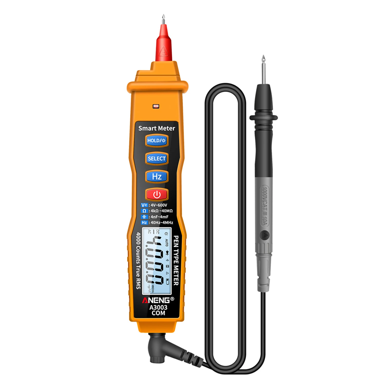 

With Flashlight Capacitance NCV Multifunctional Portable LCD Display High Accuracy Digital Multimeter AC DC Voltage Diode Tester