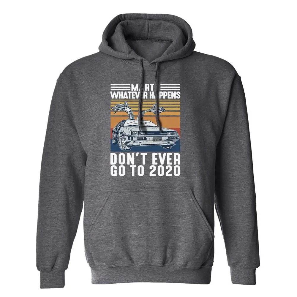 Envmenst hoodie men marty whatever happens don't ever go to 2020 halloween pullovers tops cotton sweatshirt clothing hoodies | Мужская